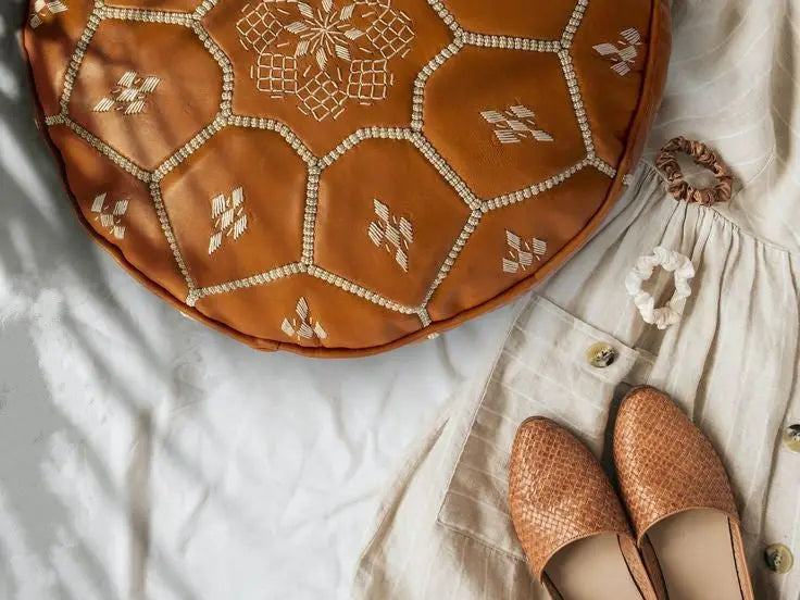 Moroccan Pouf and Interior Design