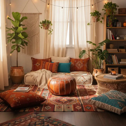Bohemian Style Ottoman