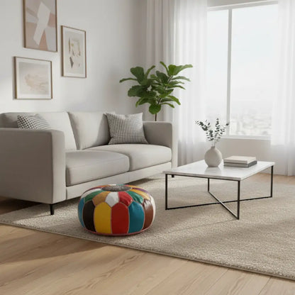 Multi-Color Moroccan Ottoman - New Position