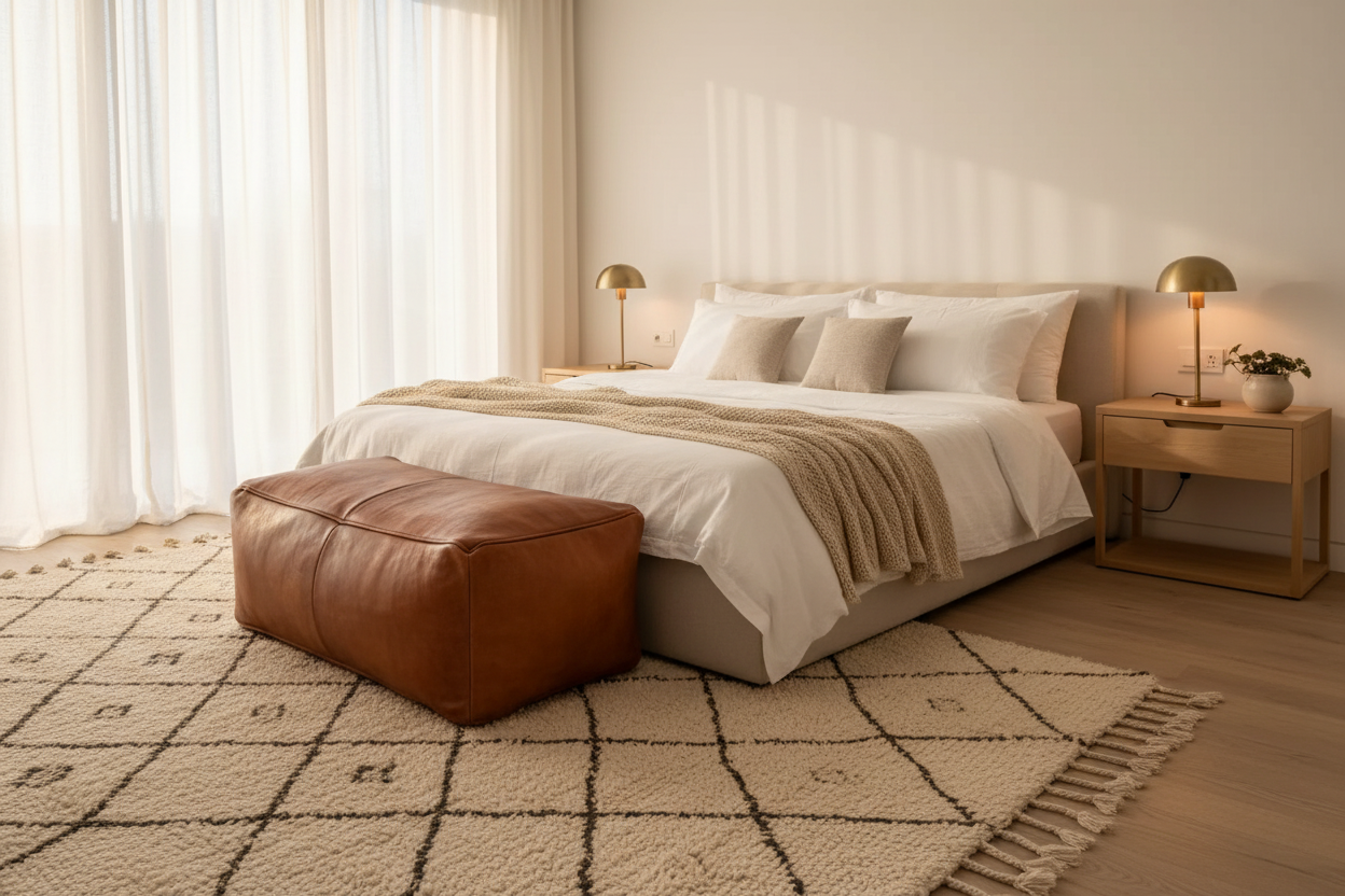 Ottoman in Bedroom – Luxury Lifestyle