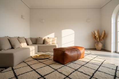 Ottoman – Large Living Room – Beni Ourain Rug